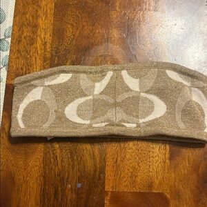 Brown and Cream Patterned Winter Headband